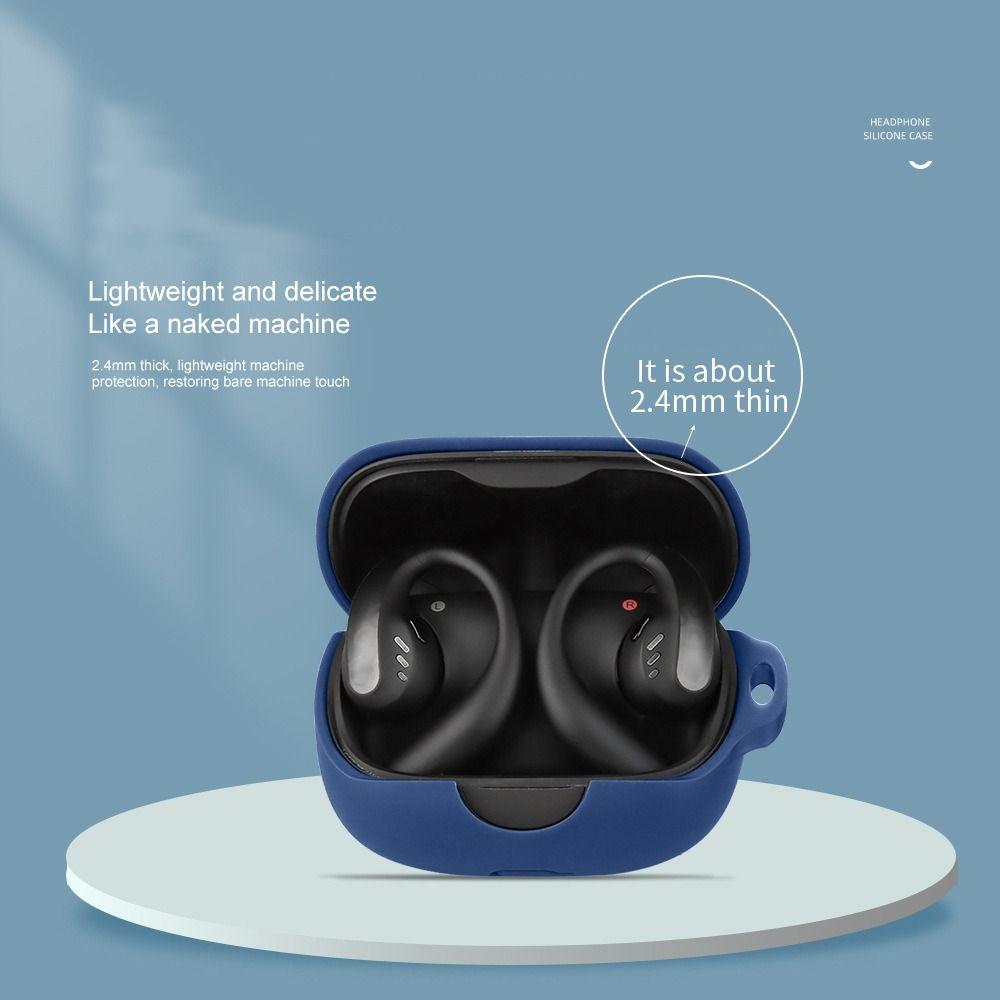 Silicone Earbuds Protective Case Dustproof Washable Wireless Earphone Shell Anti-drop for Anker Soundcore AeroFit Pro