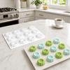 Chrysanthemum Shaped Chocolate Dessert Mold Flat Round Shaped Baking Mould  DIY Baking