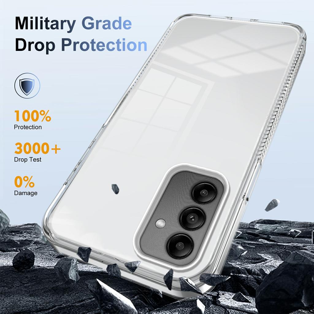 For Samsung Galaxy A05s 4G Clear Phone Case TPU PC Anti-Slip Drop-Proof Back Cover