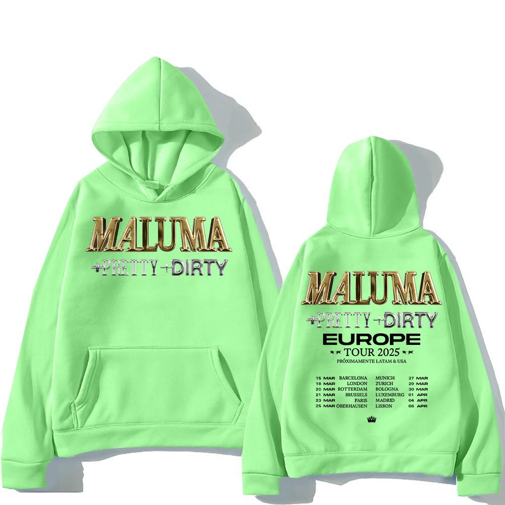 Maluma Europet Tour 2025 Print Hoodies Men's Hip Hop Fashion Clothing Sweatshirts Fashion New Unisex Pullovers Casual Streetwear