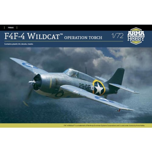ARMA HOBBY 1/72 F4F-4 Wildcat Operation Torch Plastic Model Kit ADL70065