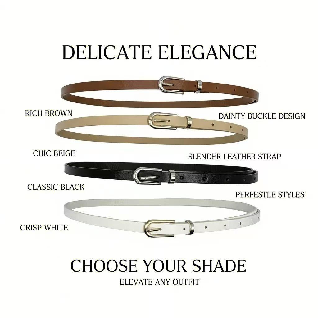 Women's Versatile Korean Style Jeans Belt - Spring/Summer Fashion Accessory