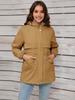 Women's 2024 Hooded Fur-Lined Windbreaker: Autumn/Winter Warm Zipper Jacket