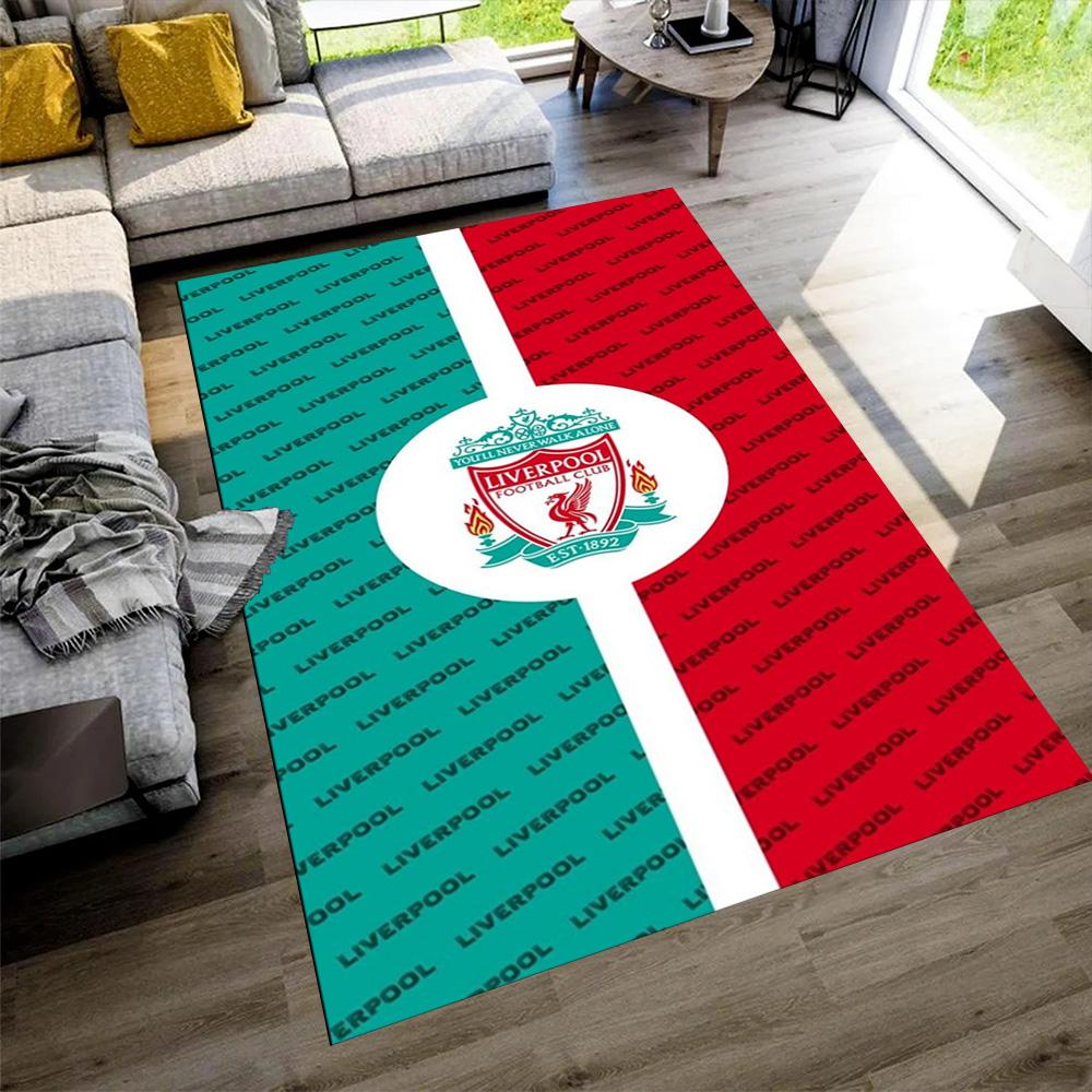 Liverpool Area Rug Suitable for Study Room Kitchen Playrooms Dormitory Anti-slip Rug Anime Office Decor Perfect Gift for Women Men