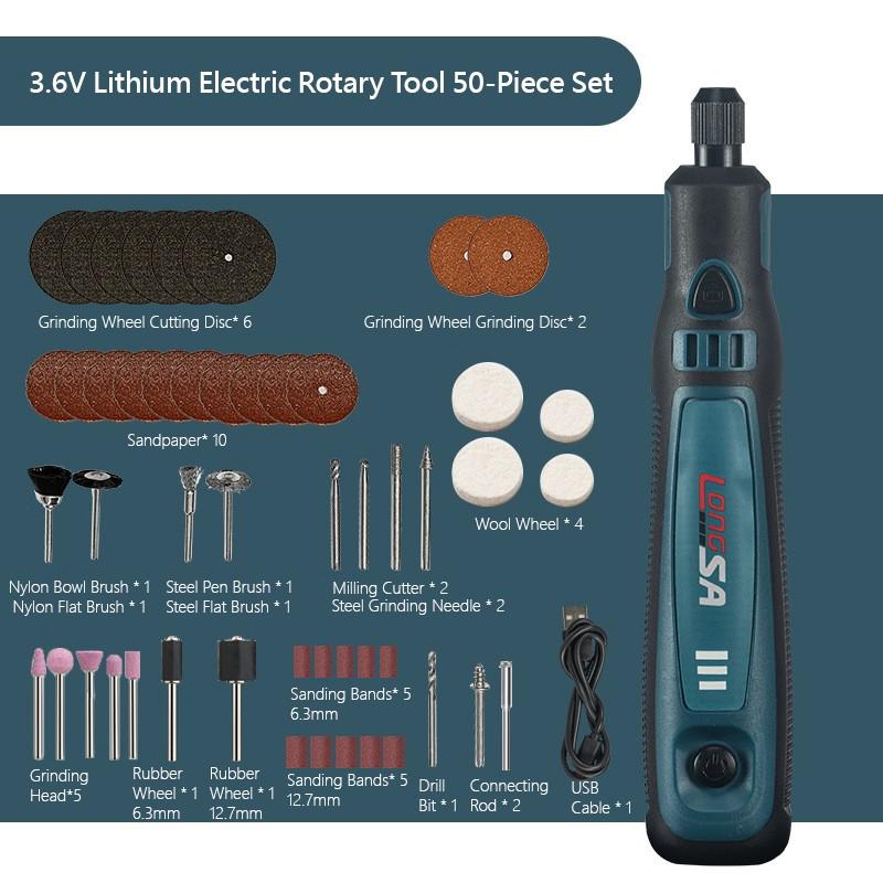 

Беспроводная шлифовальная машина, электрическая дрель, бытовая электрическая шлифовальная машина, ручная гравировальная ручка с регулируемой скоростью, набор инструментов для резки, полировки и сверления 15pcs
