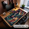 Music General Theme Custom Mouse Pad Personalized With Name Text Customized Desk Mat For Office Home Decor