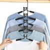 Multi-Tier Hanging Closet Hanger With Hooks Space-Saving Organizer For Closet Coats Shirts Dresses Jackets Hanging Storage