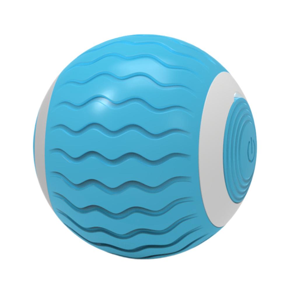 

USB Rechargeable Self Moving Motion Activated Ball Cat Dog Product Interactive Pet Ball Toy for Pet Dogs for Puppy Birthday Gift синий