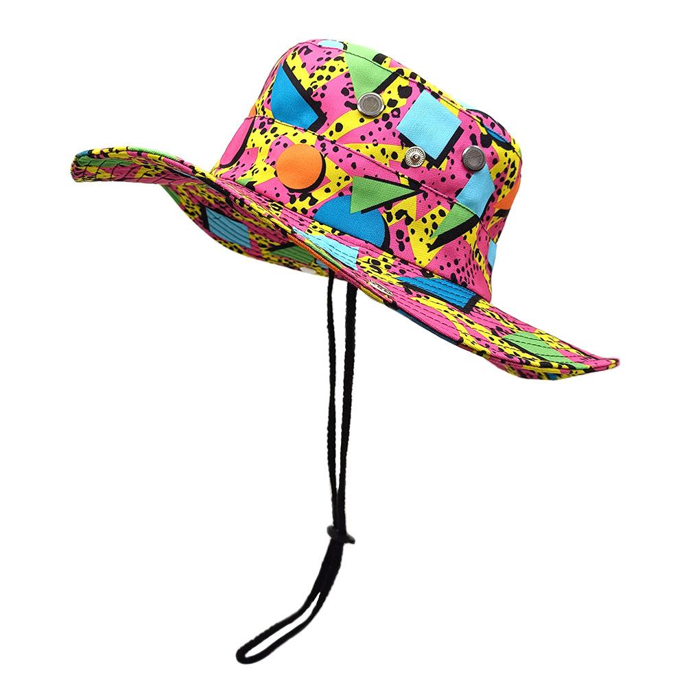 Cute Yellow Duck Cartoon Bucket Hat For Men Women - Summer Uv Protection Fishing Cap With Adjustable Chin Strap, Retro 80S 90S S