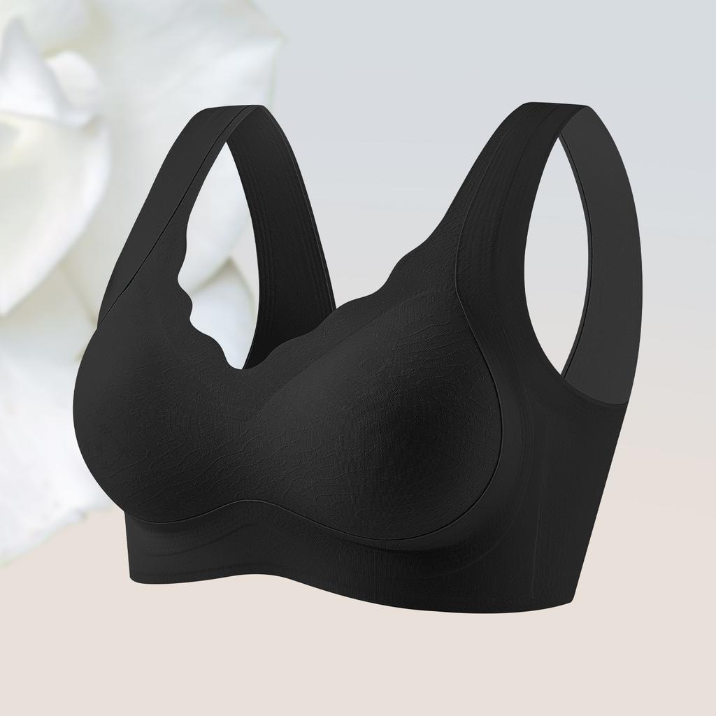 Camellia Scented Seamless Soft Support Wide Strap Invisible Anti Sag Bra For Women
