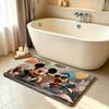Cute Cartoon M-Mickey M-Mouses Carpet Bathroom Anti-slip Mat Door Mat Home Decoration Mat Entrance Door Mat Scratch-resistant