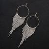 Geometric Sparkling Water Diamond Hoop Earrings For Women Spring