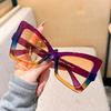 Fashionable Butterfly Sunglasses Women Vintage Retro Sunglasses For Beach Party Large Frame Purple Cat Eye Sunglasses Uv400