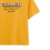 Coach Ss24 Logo Letter Print Round Neck Short Sleeve T-Shirt Women Tops Sunflower CU331-SNF