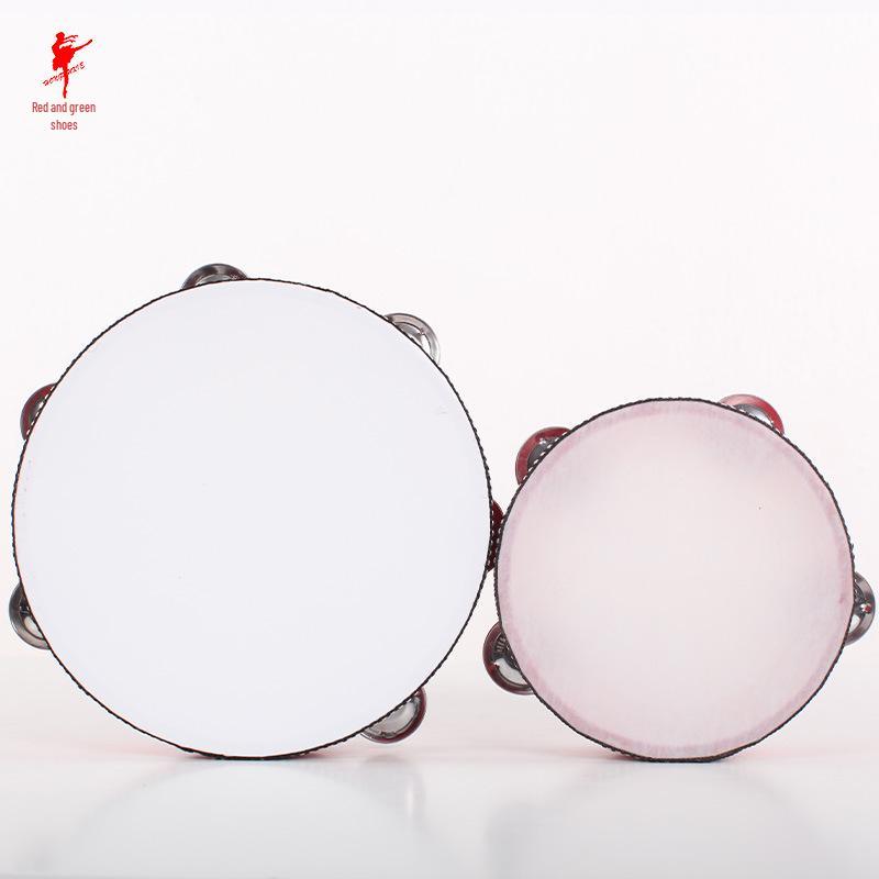 Children's Red Dance Shoes & Resin Tambourine 90271 - Dance Exam Supplies
