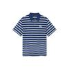 New MLB Polo Shirt Unisex Light Navy Blue 3APQV0343-50NYL