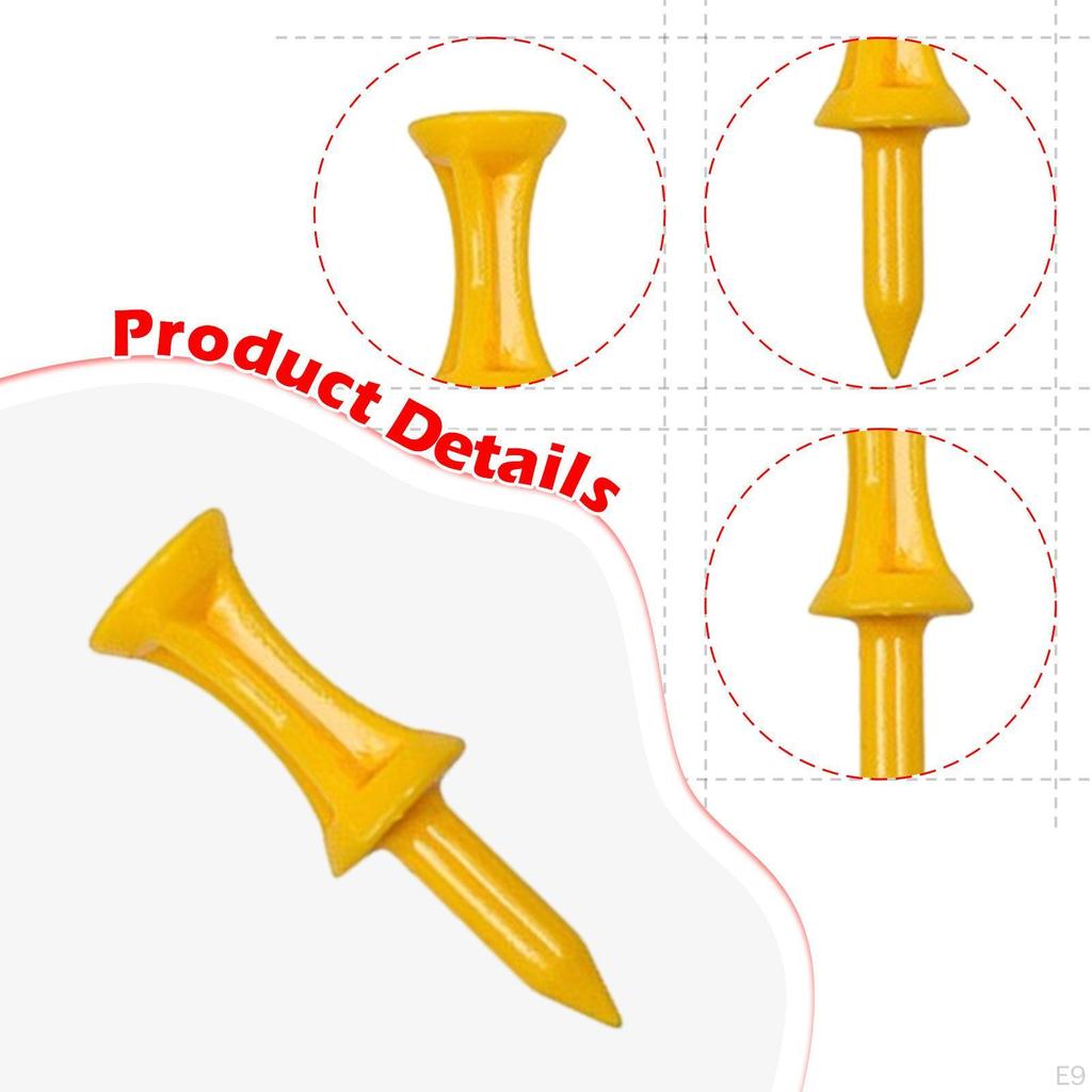 50 Pieces Golf Tees Ball Holder Exercise Accessories Hitting Equipment Golfing Practicing