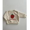 Autumn Winter Boy Girl Children Strawberries Long Sleeve Sweatshirt Kid Cotton Print Thick Warm Tops Baby Fashion Pullover Shirt