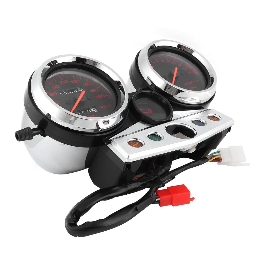 Motorrad Instrumentenanzeige Baugruppe Tachometer Kilometerzähler Rote Skalen Passend für HONDA CB400