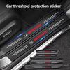Carbon Fiber Car Door Threshold Sticker Auto Trunk Protective Strip For Civic Fit Jazz Accord Pilot CRV BRV HRV