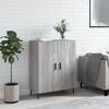 Vidaxl Cabinet, Sonoma Grey Oak, 69.5X34X90Cm, Wood-Based Material