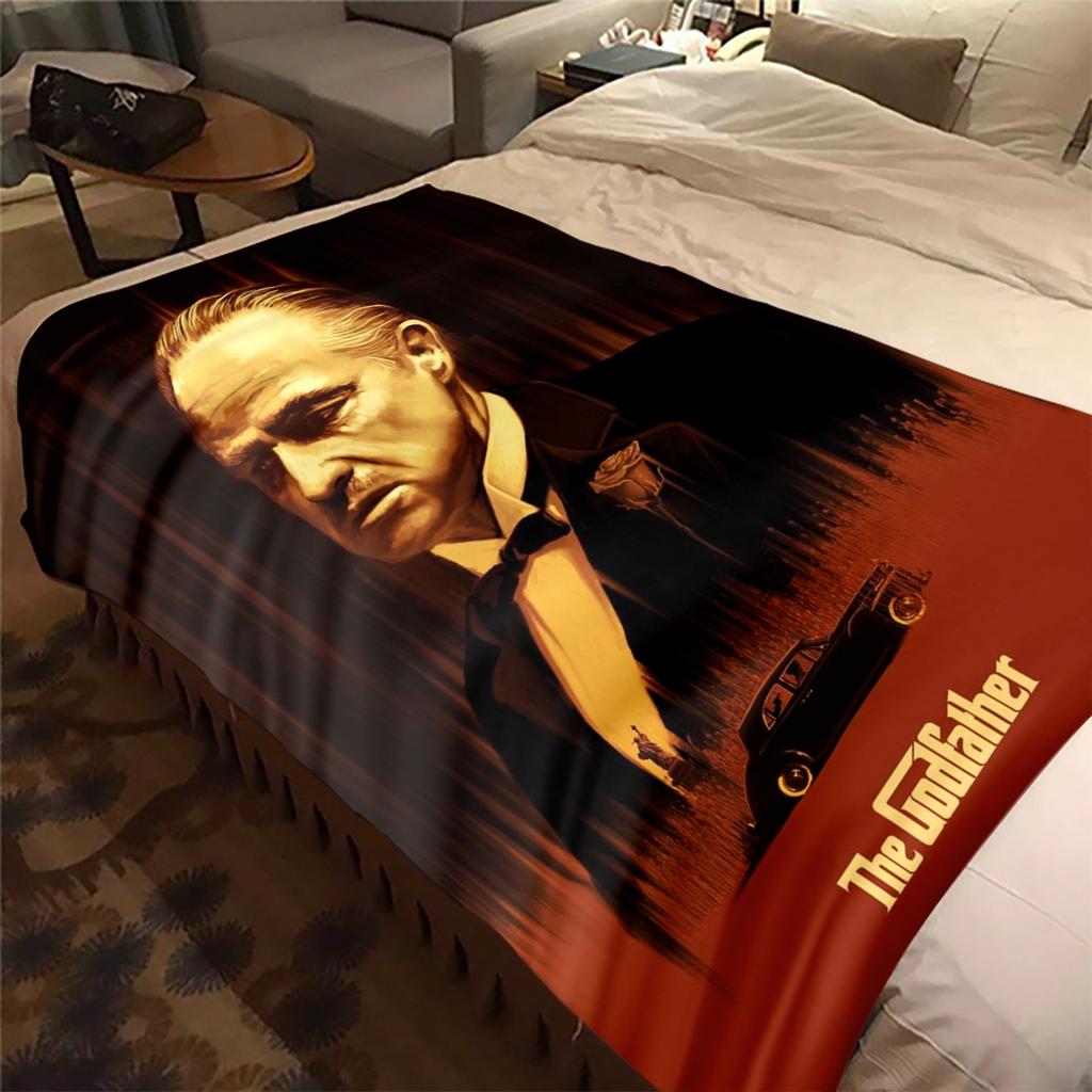 1PC Godfather Godfather Blanket Soft Comfortable All Seasons Suitable Sofa Office Travel Home Use Makes Great Gift