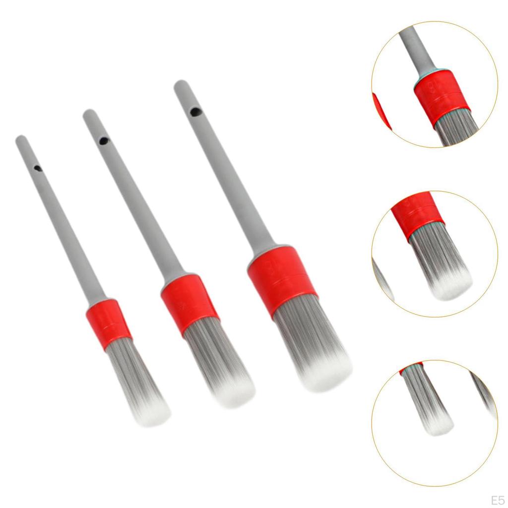 3 Pieces Car Detailing Brush Wash Tire Multi Purpose Cleaning Tool Auto