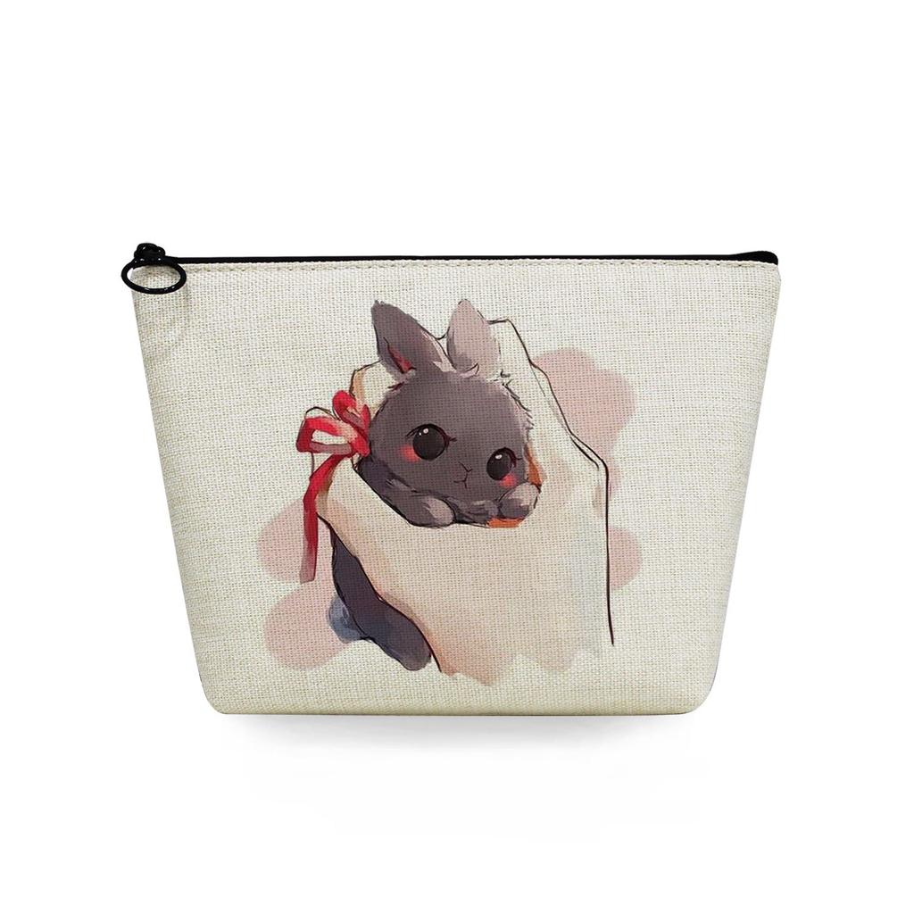 Women Cute Rabbit Print Cosmetic Bag Toiletries Organize Travel Storage Case 6790
