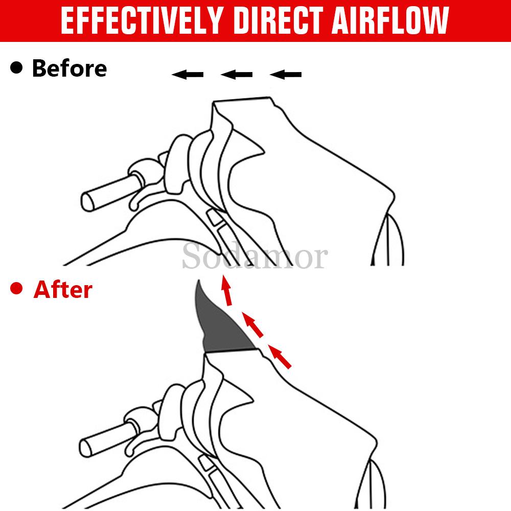 Motorcycle Fairing Windscreen Wind Deflector Windshield ABS Plastic For Harley Trike Tri Glide Ultra Classic FLHTCUTG 2014-2025