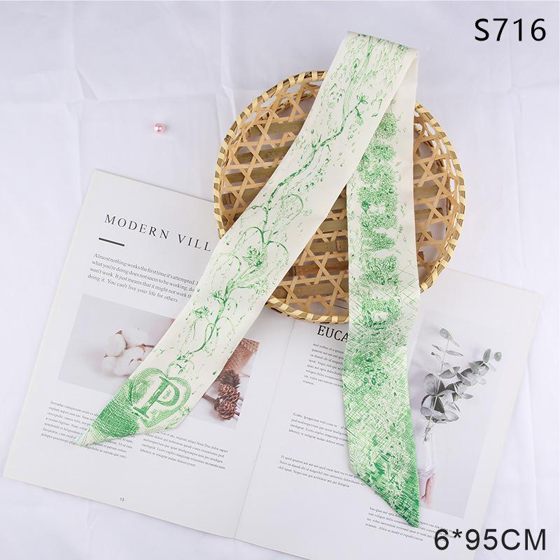 Versatile Vintage Silk Scarf: Hair Tie, Headband, Bag Accessory