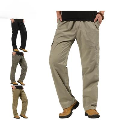 2025 Men's Casual Work Pants Men's Workwear Casual Cotton Pants Fashionable Comfortable Pants Multi-pocket Loose Pants
