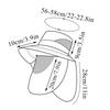 Summer Sun Hats Fisherman Hat UV Protection Outdoor Hunting Fishing Cap for Men Women Hiking Camping Visor Bucket Hat Neck Flap