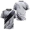 Fashion Gradient Stripe Print T Shirt for Men  Men's Clothes Summer Tops Casual Sports 3d T-Shirts