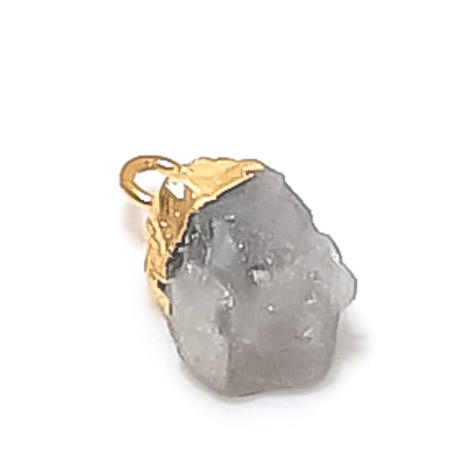 Botswana Agate Rough Gemstone 925 Sterling Silver Jewelry Pendant 0.59"