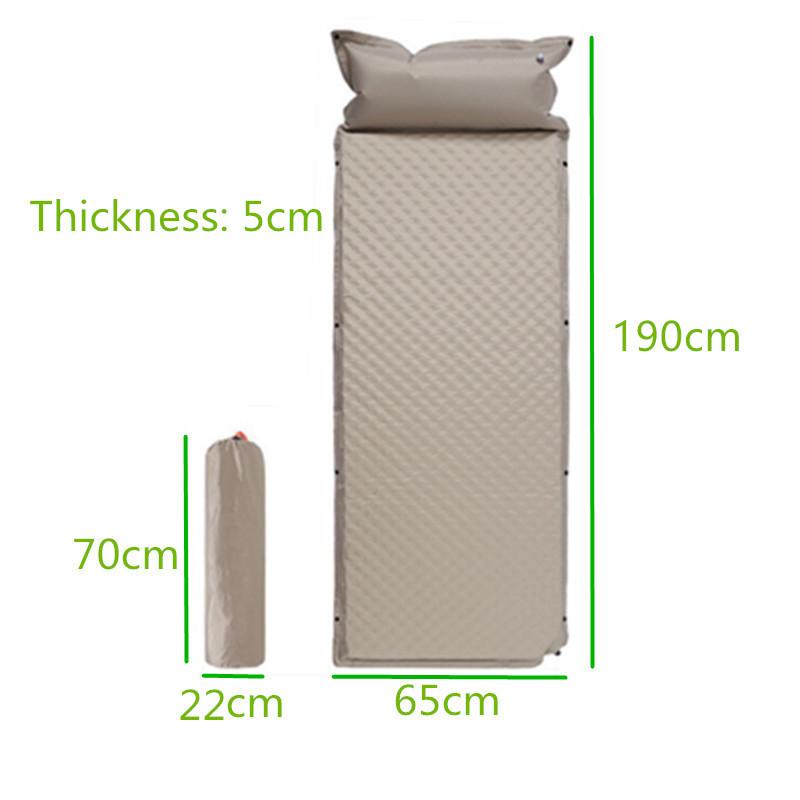 

Автоматический надувной матрас на 1-3 человека со встроенным насосом для подушек, уличный спальный коврик для кемпинга, надувной коврик для путешествий с рюкзаком