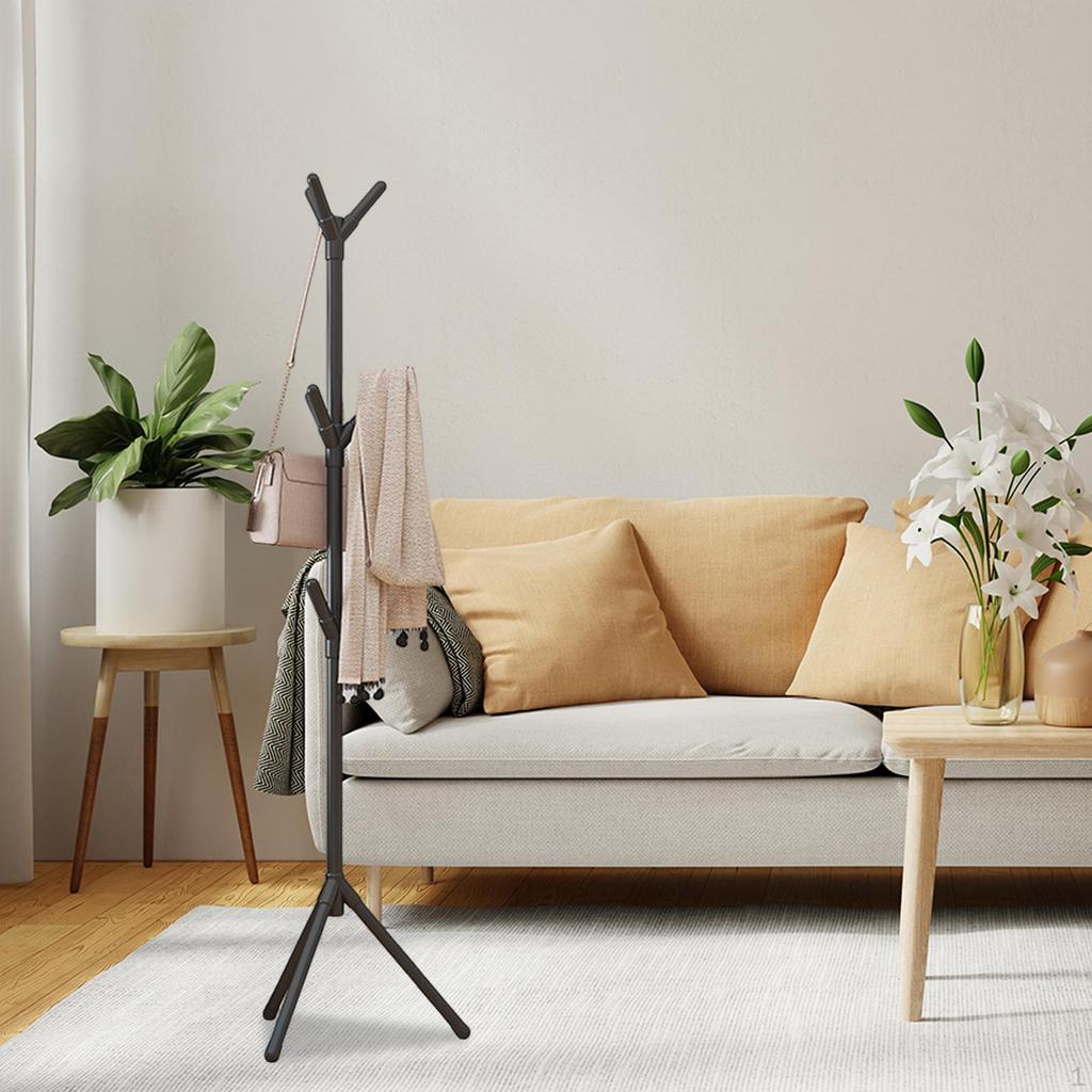 9-Hook Coat Rack Stand for Home Office And Hallway