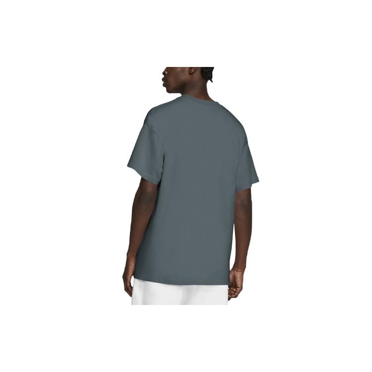 Nike Lab Solo Swoosh Basic Sports Short Sleeve Gray Blue Grayblue Men's DA0321-387