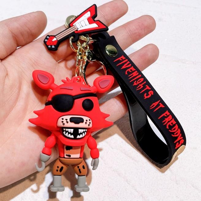 Keychain Five Nights At Freddy's Foxy FNAF Five Nights At Freddy's FNAF Children's Keychain for Backpack, Keys 6 Cm