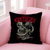 Classic Italian Brand MMoto Guzzi Cushion Cover Pillowcase Short Plush Invisible Zipper Room Sofa Cushion Cover