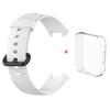 For Redmi Watch 2 Lite Silicone Strap+Case Watchband With Black/Same Color Buckle Wristband and Transparent Watch Shell