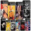 One P-Punch-Man Saitama King Phone Case For Samsung Z Flip 7 6 5 4 3 Galaxy ZFlip7 ZFlip6 ZFlip5 ZFlip4 ZFlip3 5G Print Cover