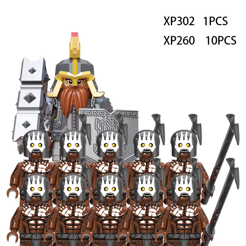 Soldados Élficos Medievais de Rohan Guarda Exército lotr Figuras de Ação Mini Blocos Boneca Montar Blocos de Construção MOC DIY Brinquedos para presentes de criança