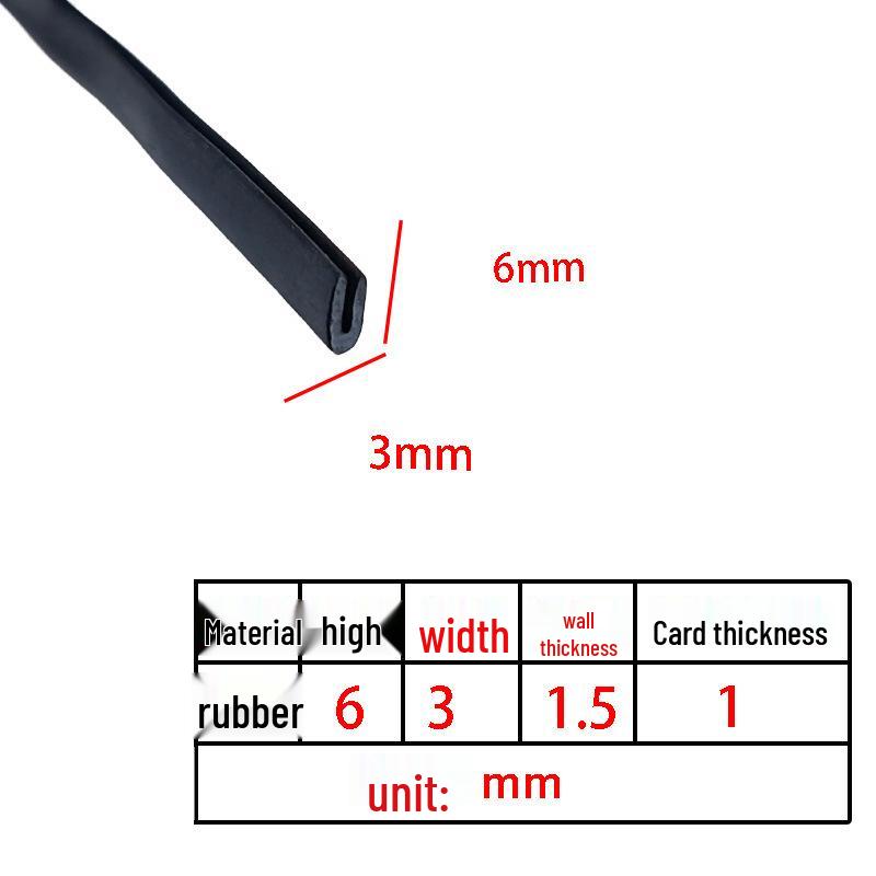 U-Shaped Rubber Anti-Collision & Edge Sealing Strip
