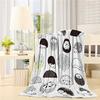 Hedgehog Print Blanket Soft Children's Flannel Blanket for Girls Gift Blanket Living Room Decorative Blanket