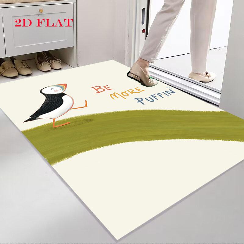 Puffin Rock poster Carpet Rug for Living Room Bedroom Home Sofa Decoration,Kids play Nonslip Floor Mat