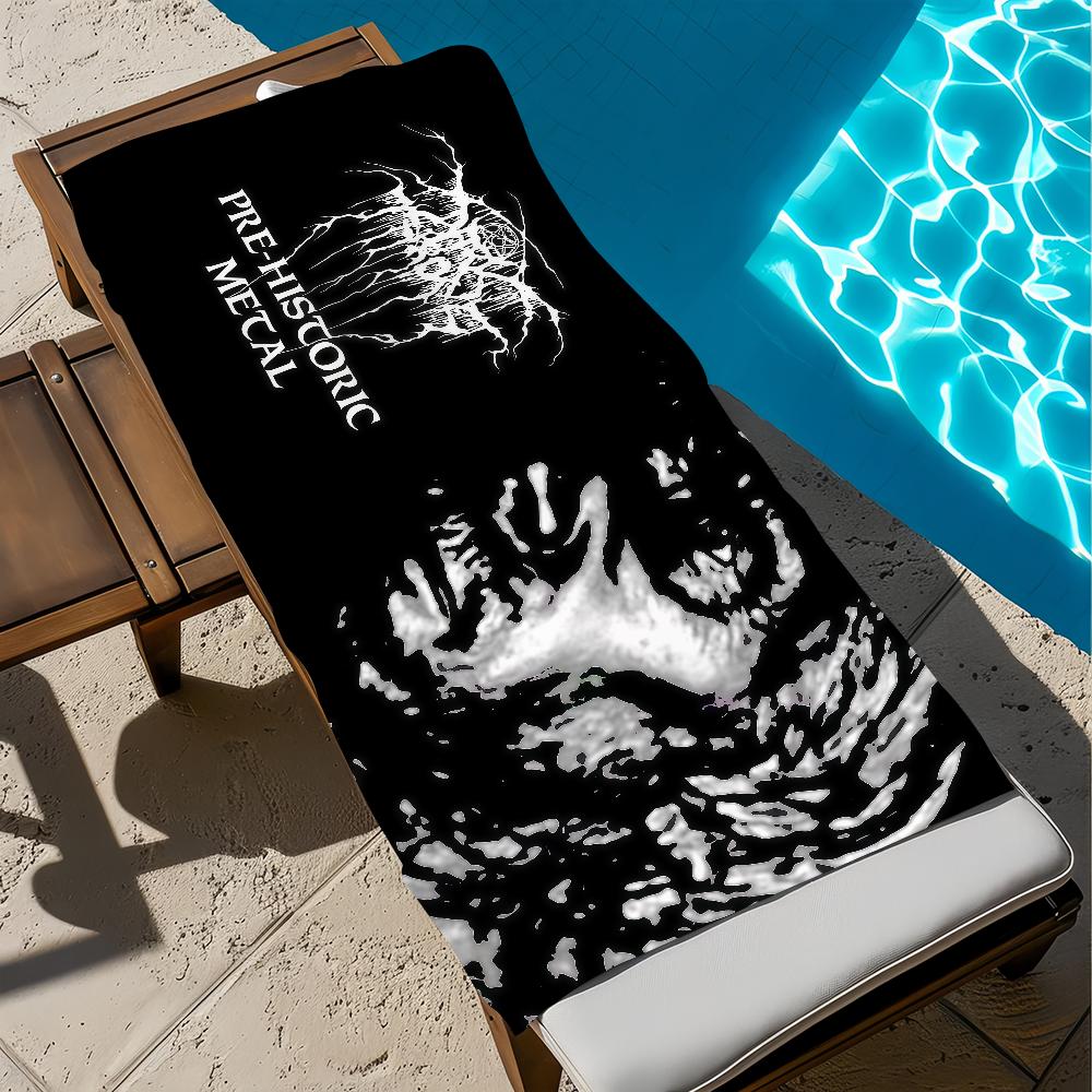 Darkthrone Pre-Historic Metal Towel Beach Bath Quick-Drying Lightweight Portable Sauna Camping Swim Pool Travel