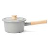 Fuji Enamel Light IH Cotton Saucepan, Gray, 16cm, Compatible, Series, CTN-16S.LG
