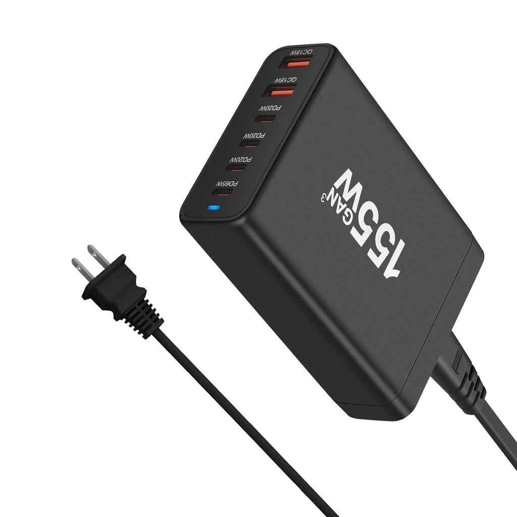 200W Multi-Port Desktop GaN Charger with 4C2A Direct Charging