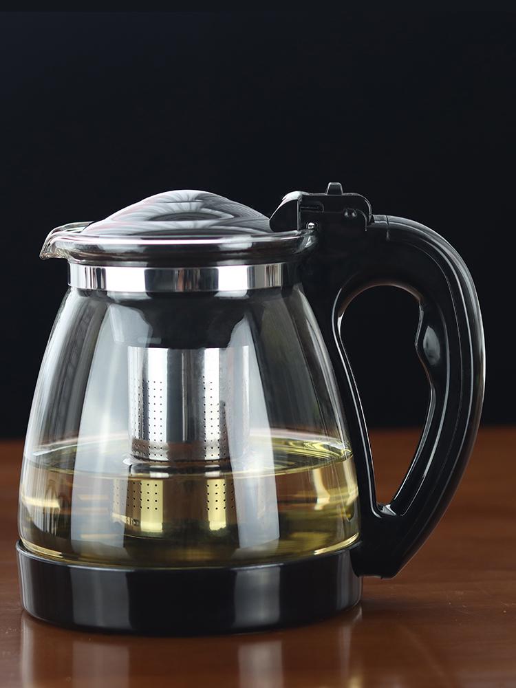 Large Heat-Resistant Glass Teapot with Filter for Flower Tea