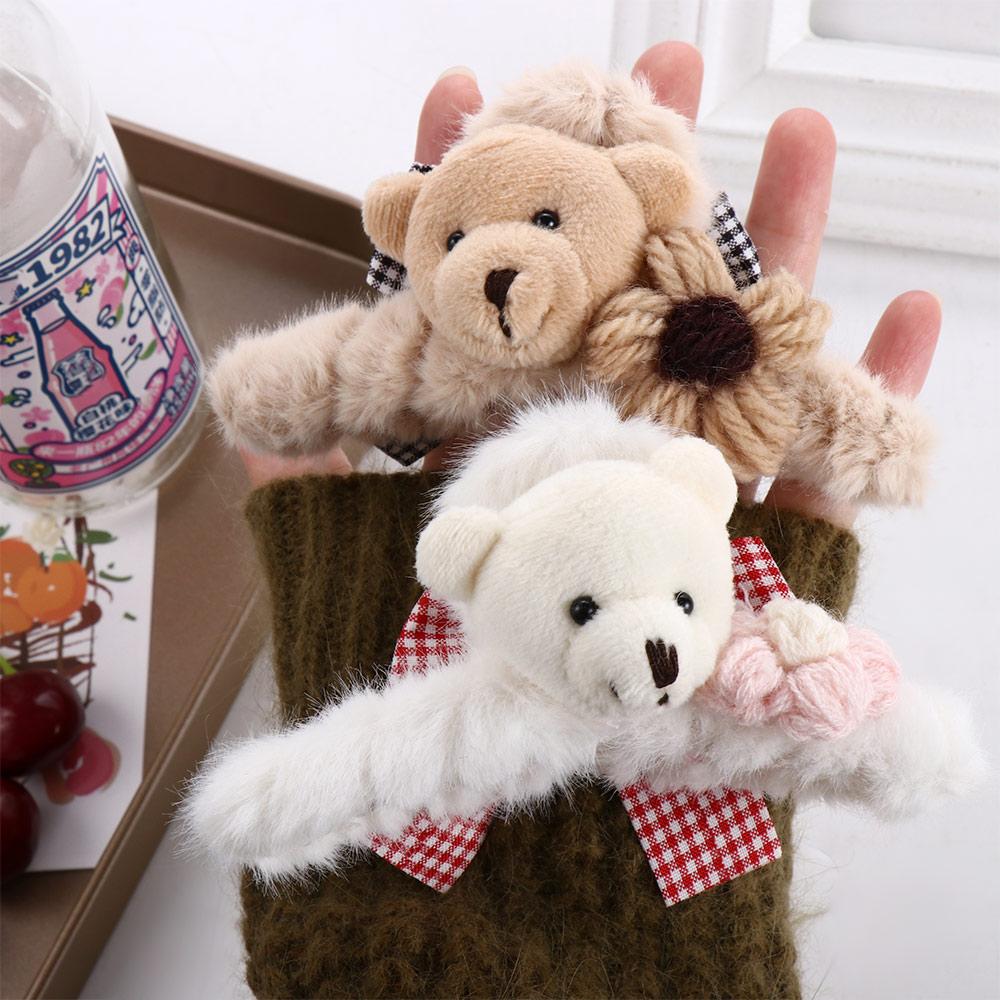 Bathing Plush Flower Bear Hair Claws Hair Accessories Korean Style Crab Clips Women Hair Clips